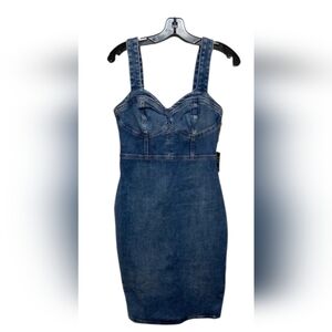 Express Corset Sheatg Denim Dress